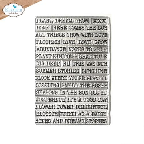 Elizabeth Craft Designs - Journal phrases 5 Stamp Set