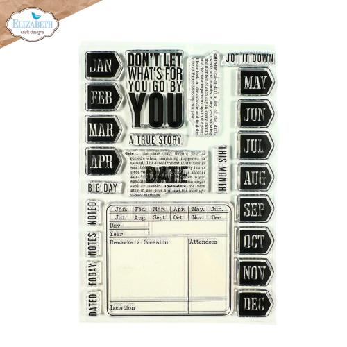 Elizabeth Craft Designs - Months Stamp Set (CS437)
