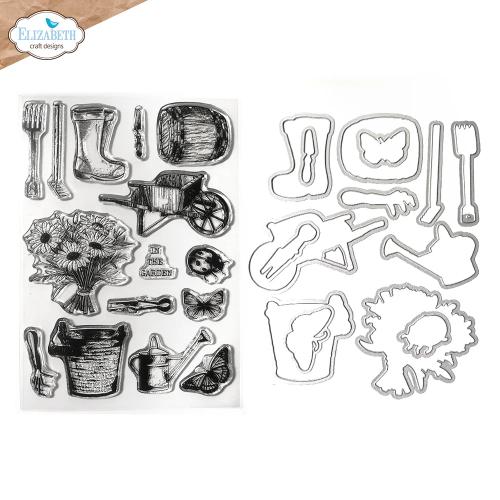 Elizabeth Craft Designs - Garden of Love Stamp and Die Set