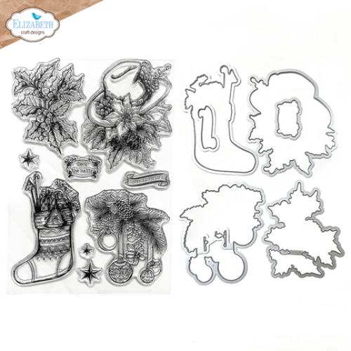 Elizabeth Craft Designs - Deck the halls Stamp and Die Set