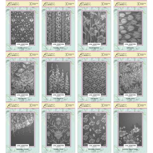 Lisa Horton Crafts 5” x 7” 3D Embossing Folders
