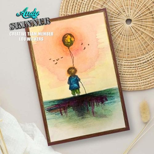 Andy Skinner The Places You Will Go 3.5 in x 5.25 in Pre Cut Rubber Stamp