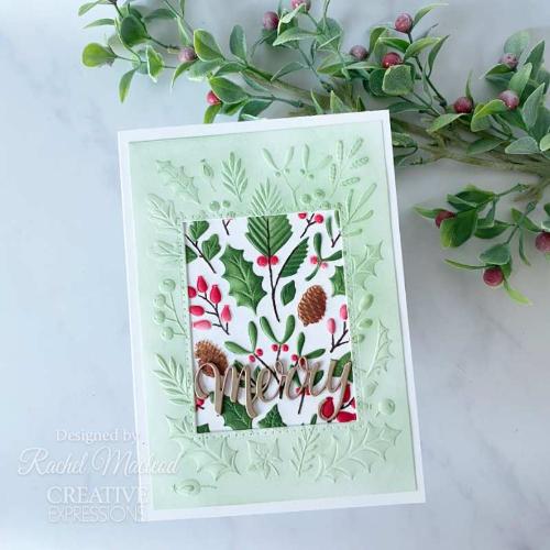 Creative Expressions Winter Foliage 5 in x 7 in 3D Embossing Folder