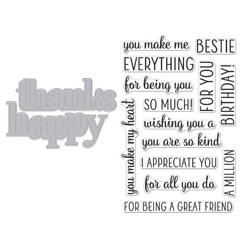 Hero Arts - Happy Thanks Stamp & Cut XL