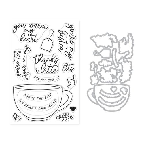 Hero Arts - Coffee or Tea Stamp & Cut