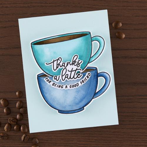 Hero Arts - Coffee or Tea Stamp & Cut
