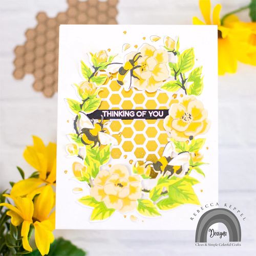 Hero Arts - Bee Florals Window Fancy Die