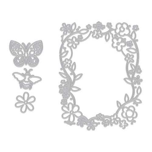 Hero Arts - Floral Window Die Set from the Spring Whimsy Collection