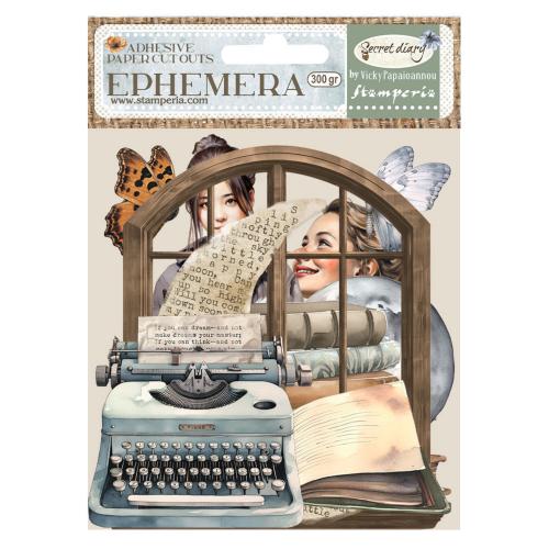 Stamperia Create Happiness Secret Diary Ephemera (34pcs) (DFLCT44)