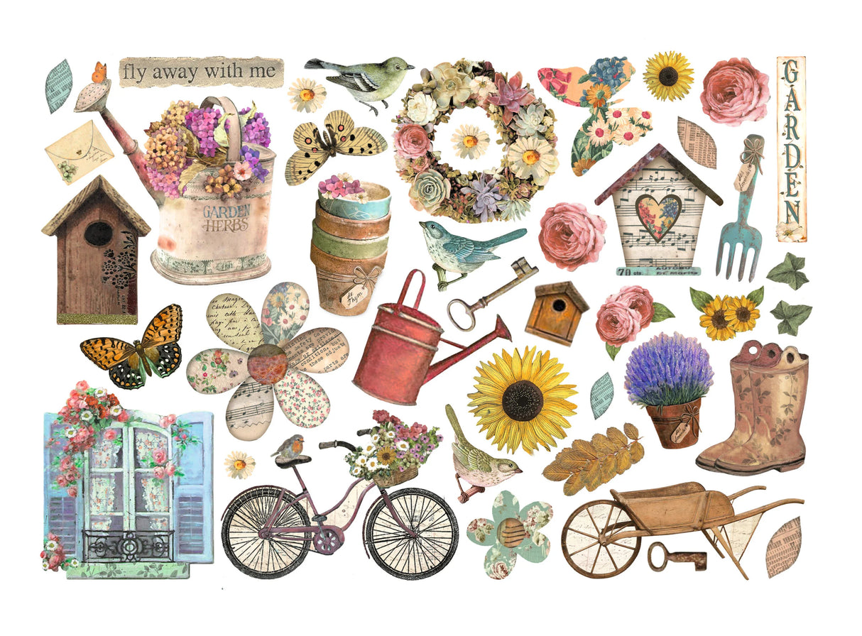 Stamperia Garden Ephemera (42pcs) (DFLCT45)