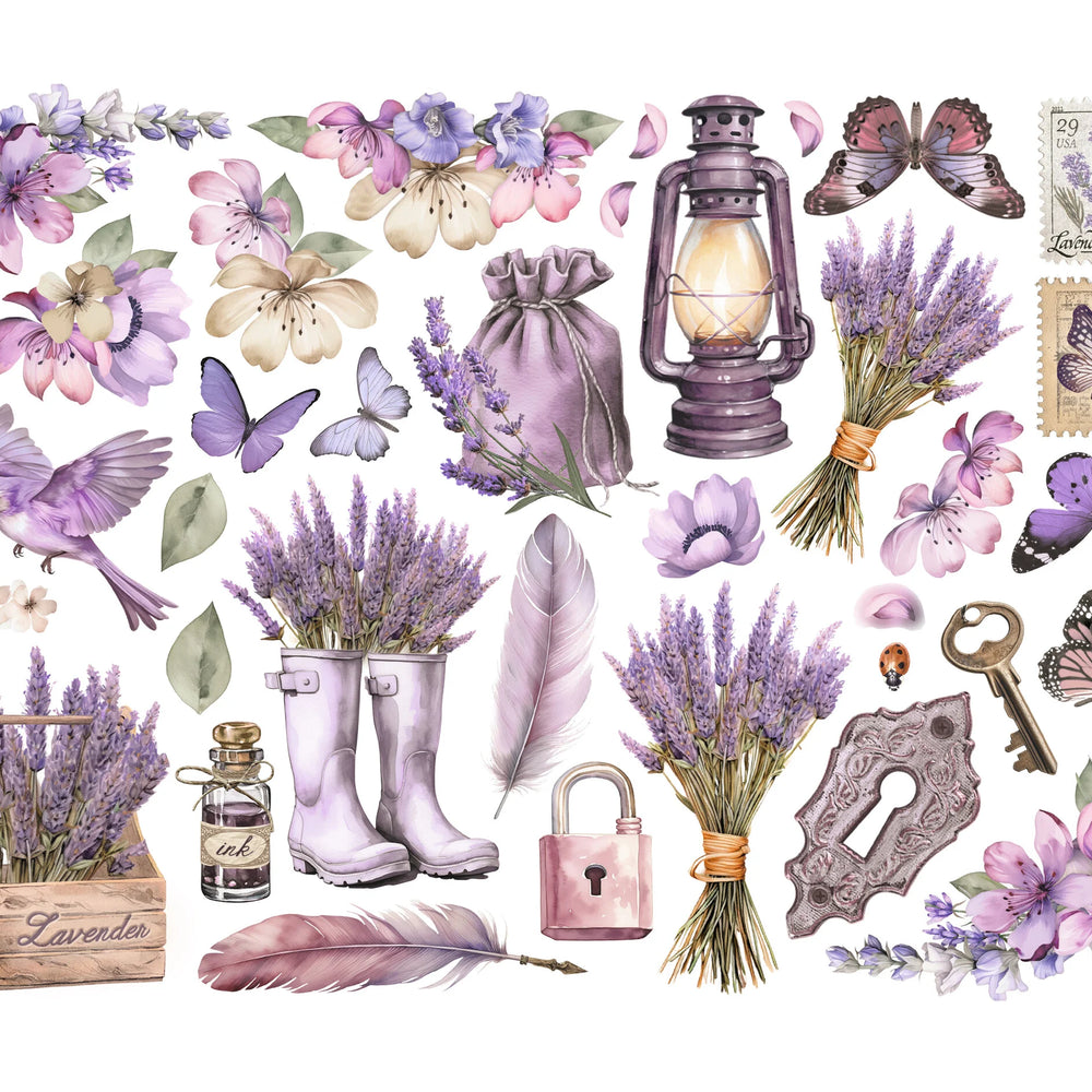 Stamperia Lavender Ephemera (36pcs) (DFLCT48)