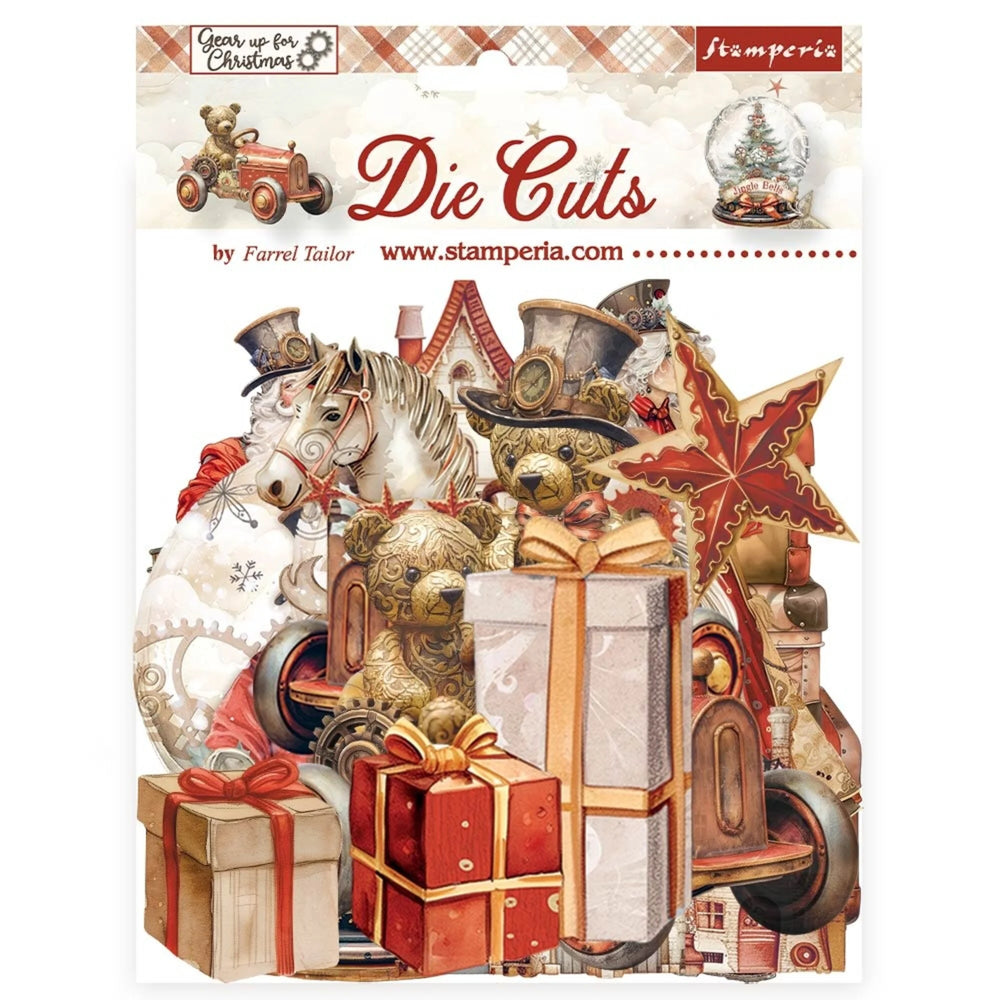 Stamperia Gear up for Christmas Die Cuts Assorted (39pcs) (DFLDC102)