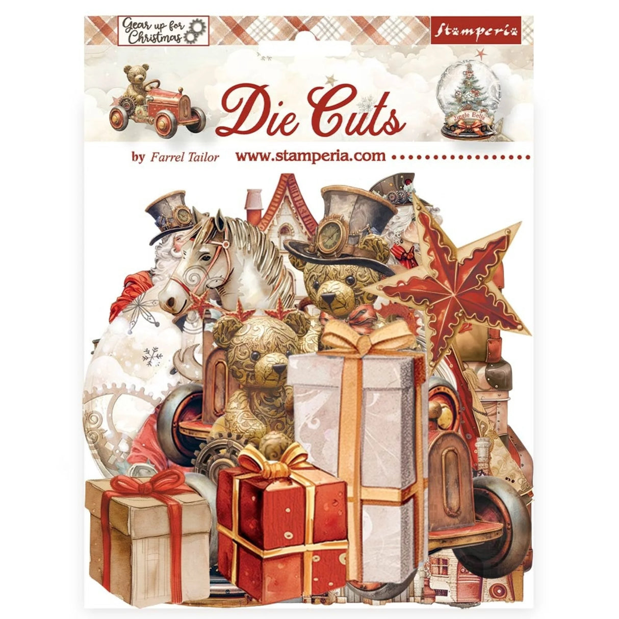 Stamperia Gear up for Christmas Die Cuts Assorted (39pcs) (DFLDC102)