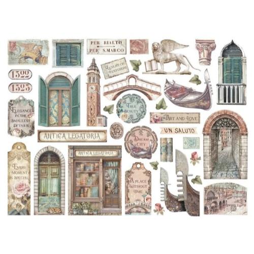 Stamperia Venice City of Art Die Cuts (38pcs) (DFLDC117)