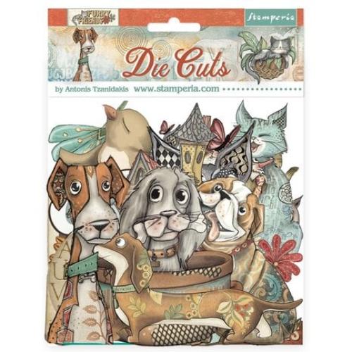 Stamperia Furry Friends Die Cuts Assorted (47pcs) (DFLDC121)