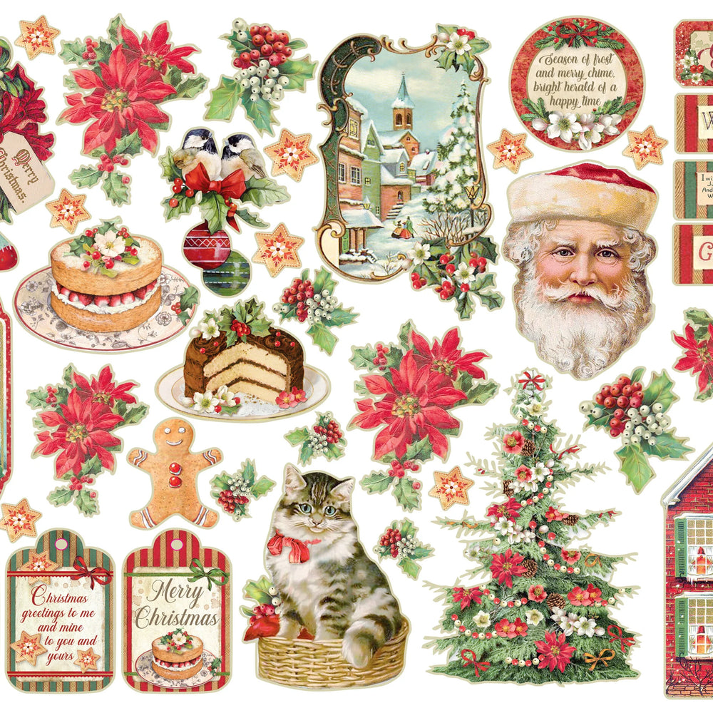 Stamperia Classic Christmas Die Cuts (38pcs)
