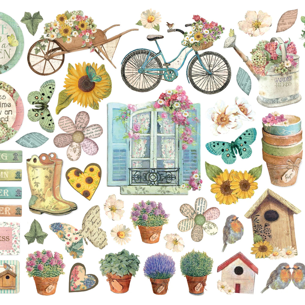 Stamperia Garden Die Cuts Assorted (45pcs) (DFLDC97)