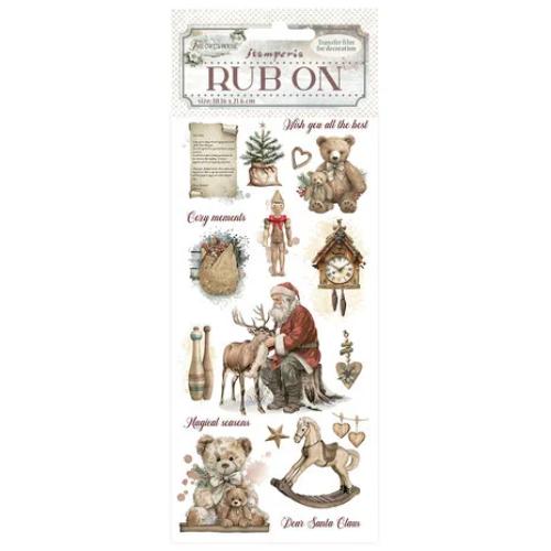 Stamperia The Owl's House Rub-on 4x8,5 Inch Teddy Bears (DFLRB179)