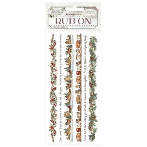 Stamperia The Owl's House Rub-On 4x8,5 Inch Stripes (DFLRB181)