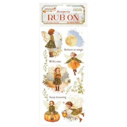 Stamperia Whispering Woods Rub-On 4x8,5 Inch Fairy (DFLRB185)