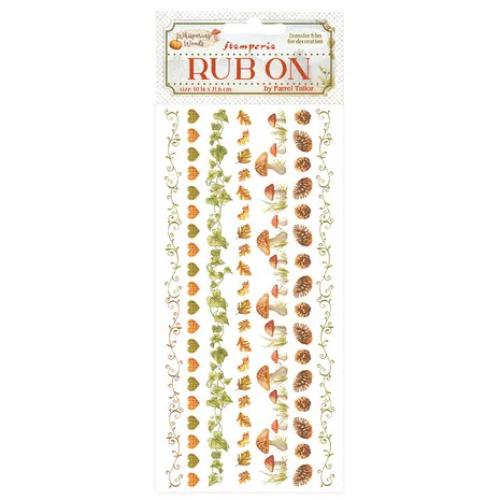 Stamperia Whispering Woods Rub-On 4x8,5 Inch Stripes (DFLRB189)