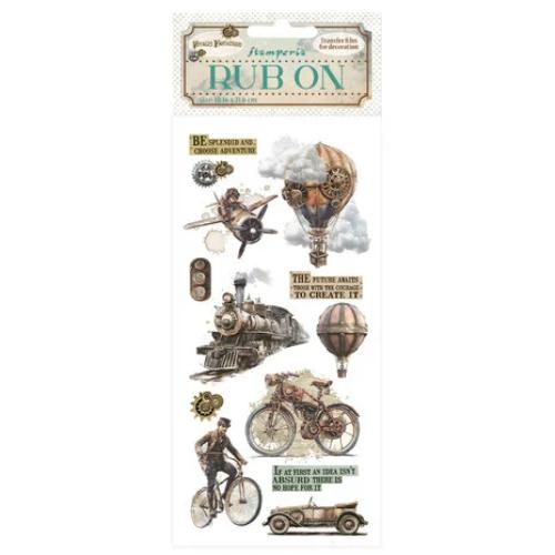 Stamperia Voyages Fantastiques Rub-On 4x8,5 Inch The Age of Adventure (DFLRB191)