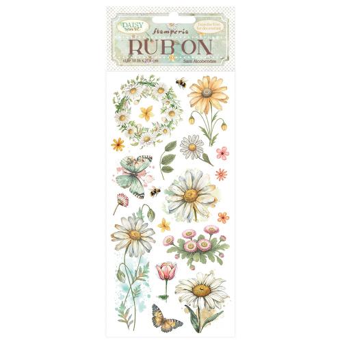 Stamperia Daisy Art Rub-On 10,16x21,6cm Daisy and Butterfly (DFLRB220)