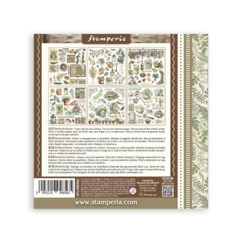 Stamperia Herbarium Silvae Rub-On 6,1x6,1 Inch Assortment (6pcs) (DFLRBX02)