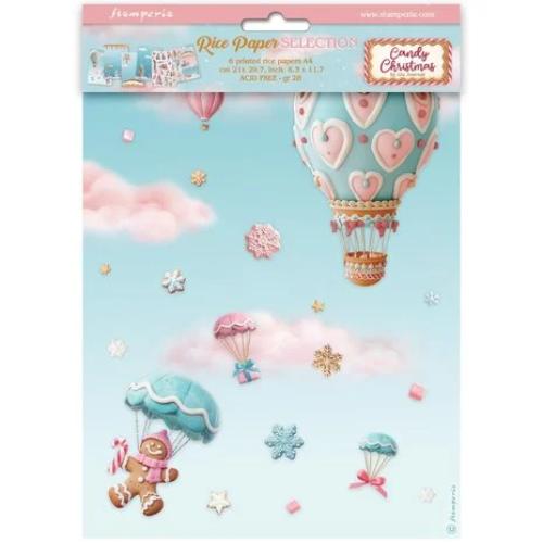 Stamperia - Candy Christmas Rice Paper Pack from the Candy Christmas Collection