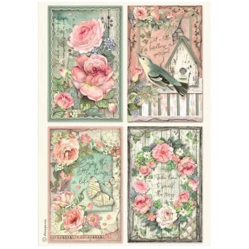 Stamperia House of Roses A4 Rice Paper Selection (6pcs) (DFSA4XHR)