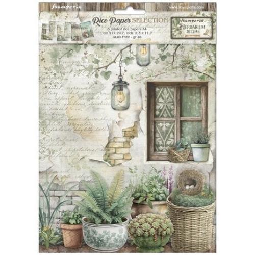 Stamperia Herbarium Silvae A4 Rice Paper Selection (6pcs) (DFSA4XHS)