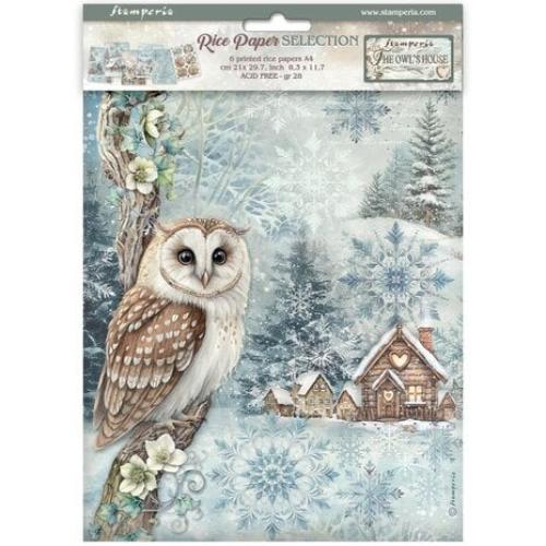 Stamperia The Owl's House A4 Rice Paper Selection (6pcs) (DFSA4XOH)