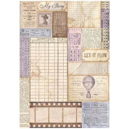 Stamperia Quiet Days A4 Rice Paper Selection (6pcs) (DFSA4XQD)