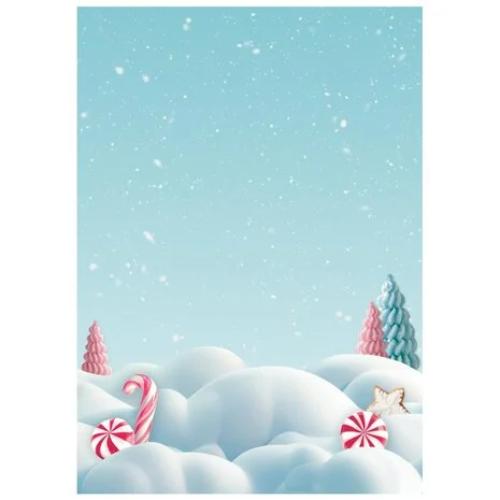 Stamperia Candy Christmas A6 Rice Paper Backgrounds (8pcs) (DFSAK6043)