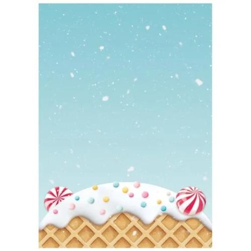 Stamperia Candy Christmas A6 Rice Paper Backgrounds (8pcs) (DFSAK6043)