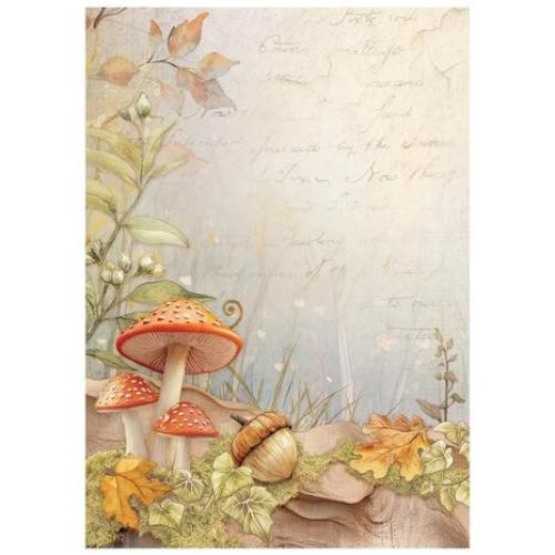 Stamperia Whispering Woods A6 Rice Paper Backgrounds (8pcs) (DFSAK6045)