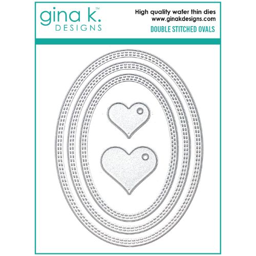 Gina K Designs - DIE- Double Stitched Ovals