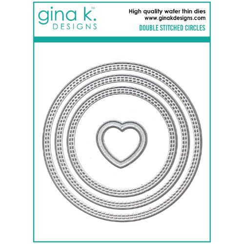 Gina K Designs - DIE- Double Stitched Circles