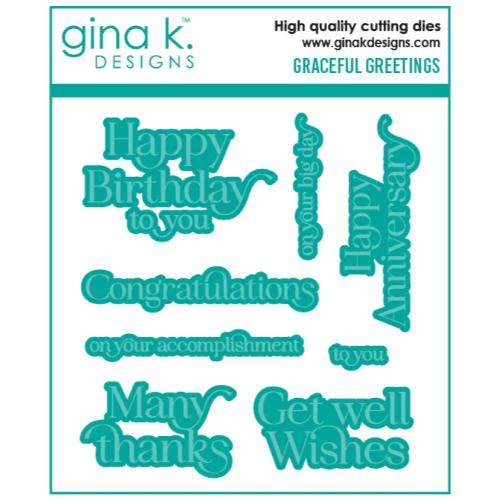 Gina K Designs - DIE- Graceful Greetings