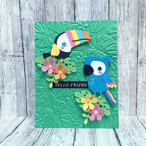 Spellbinders - Tropical Friends - Small Die of the Month