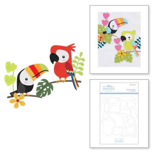 Spellbinders - Tropical Friends - Small Die of the Month