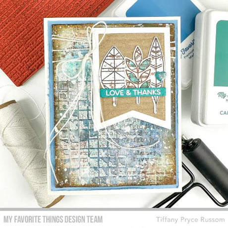 MFT - LJD Geometric Greenery Stamp & Die Duo (DUO-001) - Postage as per Actual