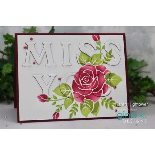 Gina K Designs DIE- Large Alphabet