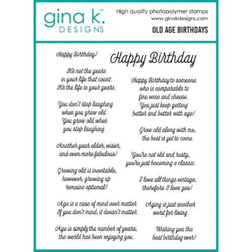 Gina K Designs STAMPS- Old Age Birthday