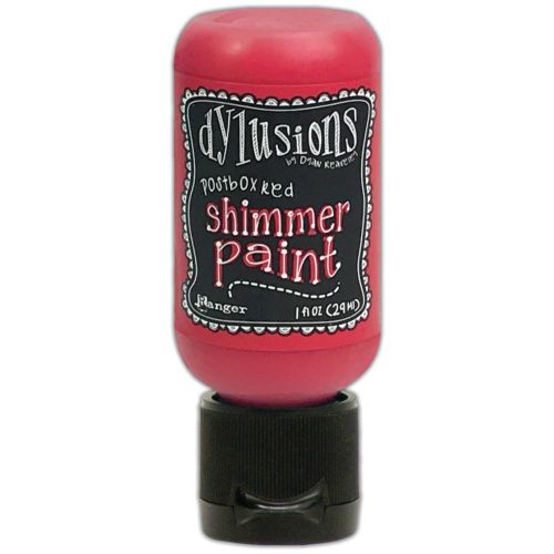 Dylusions Shimmer Paint 1oz Postbox Red