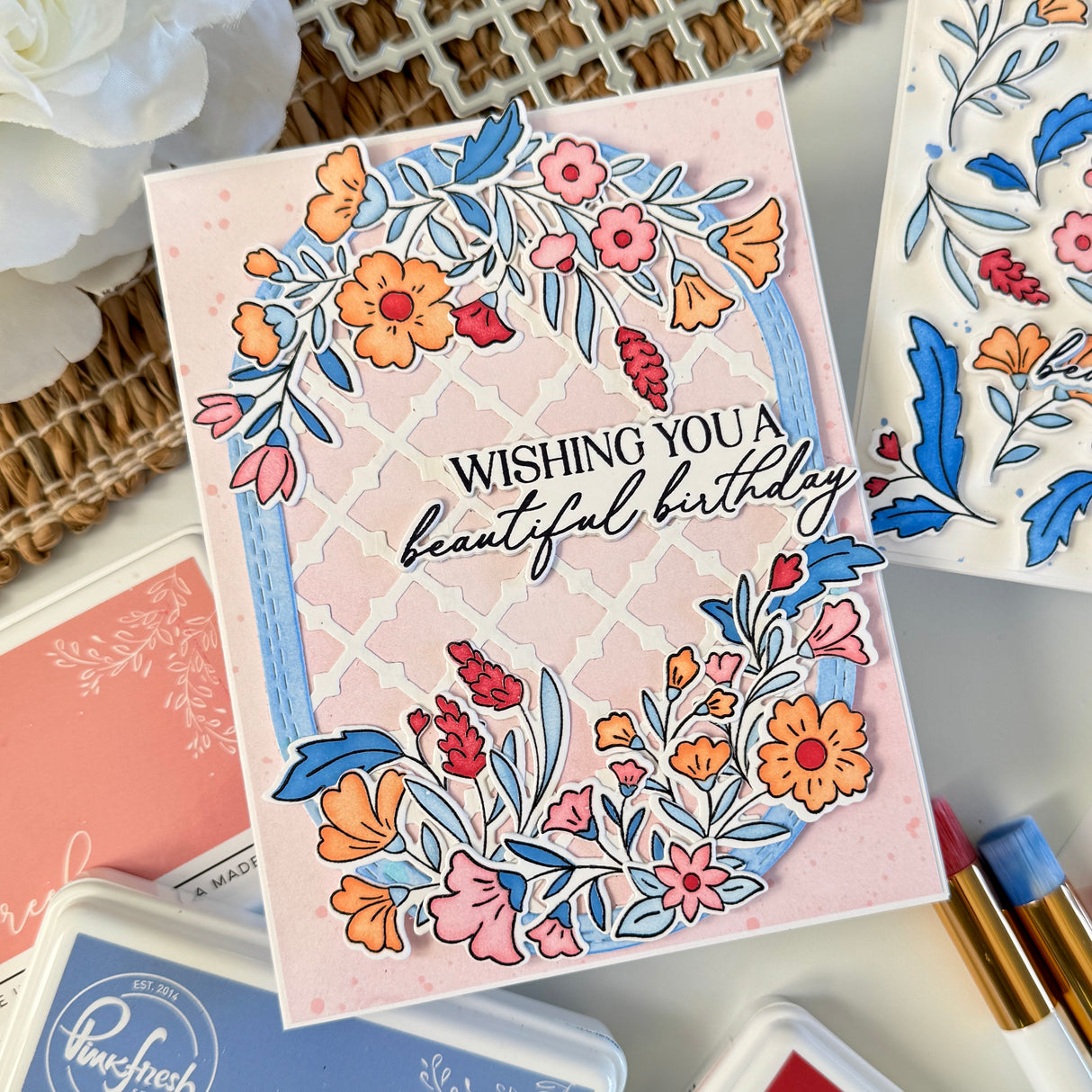 Pinkfresh Studio - Trellis coverplate die