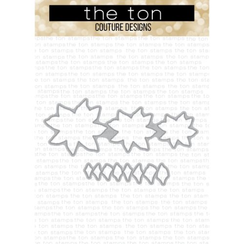 The Ton Stamps - Dashing Poinsettias Coordinating Dies  