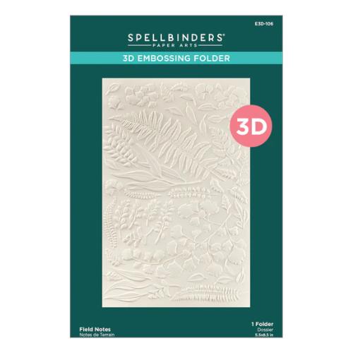 Spellbinders - Field Notes 3D Embossing Folder from the Field Notes Collection