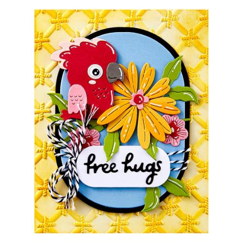 Spellbinders - Bamboo Screen 3D Embossing Folder from the Cheerful Chirps Collection