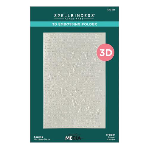 Spellbinders - Soaring 3D Embossing Folder Embossing Folder from the Collaged Birds Collection by Dina Wakley